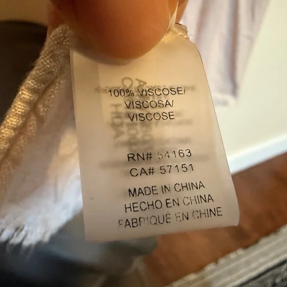 Light powder pink Calvin Klein Cream Monogram Scarf - Picture 8 of 9